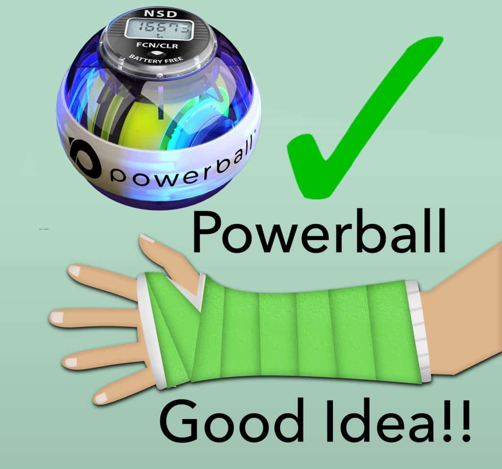 Powerball is good for arm rehab