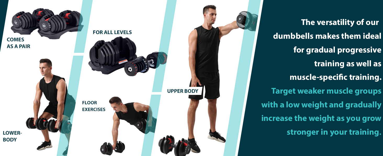 Adjustable Dumbbells Product Features