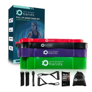 resistance band set with handles
