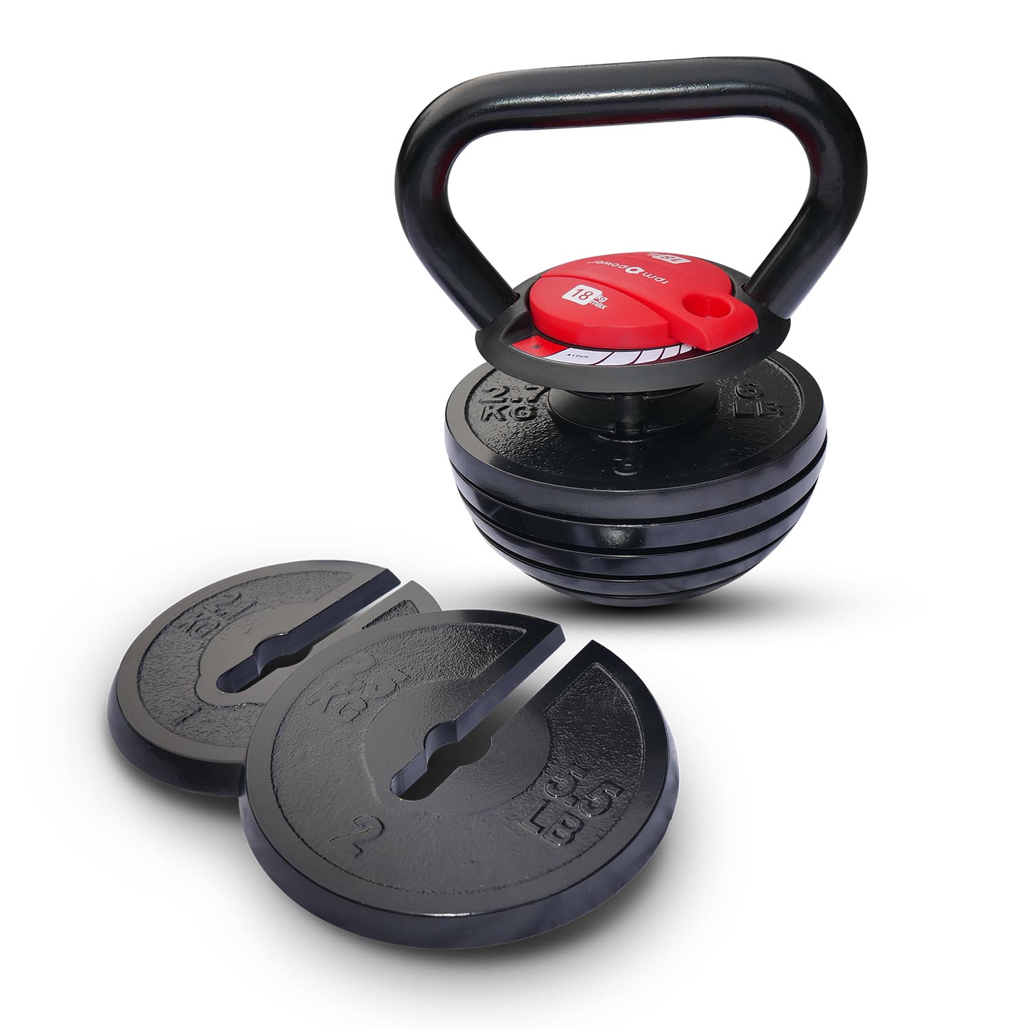 Adjustable Kettlebell 18kg (7 Weights in 1) - RPM Power
