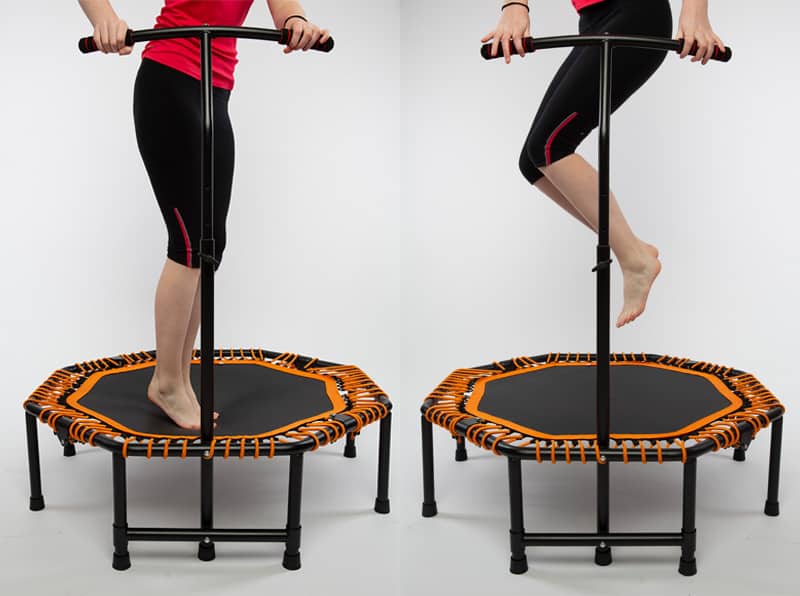 exercises with trampoline