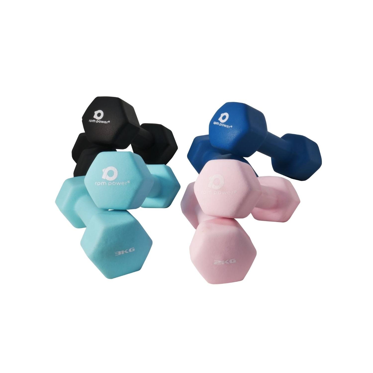 Pair of dumbbells Pure2Improve neoprene 2x 3Kg - Set of balls - Accessories  - Equipment