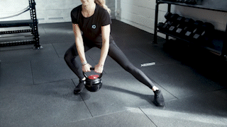 Working out with kettlebells
